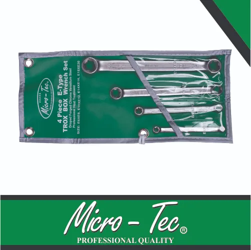 [MIE40] Double Star Set E6 x E20 Wrench Female 4pc 6pt Micro-Tec