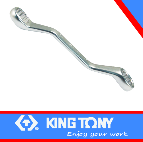 Double Ring 16 x 17mm Wrench Mini 45° 12pt King Tony