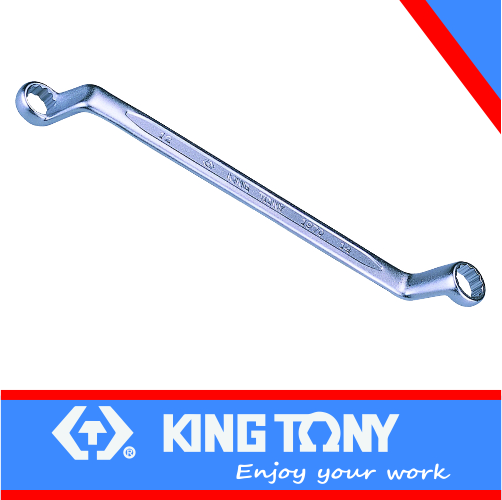 Double Ring 8 x 10mm Wrench Offset 75° 12pt King Tony