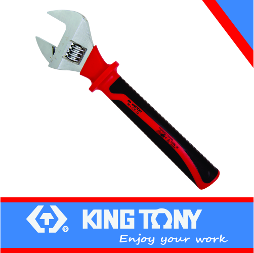 Adjustable 250mm Wrench VDE Insulated King Tony