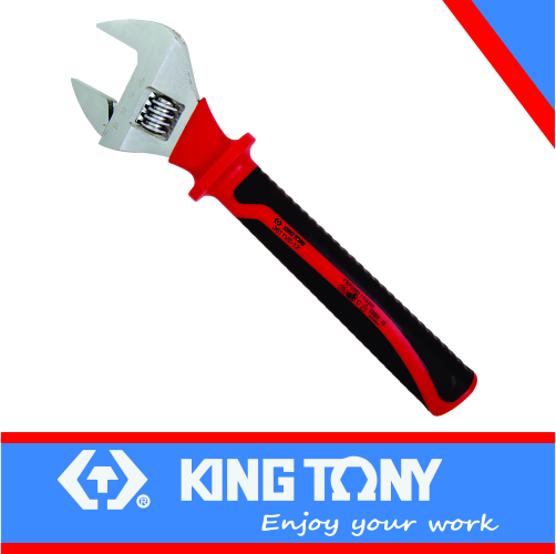 Adjustable 300mm Wrench VDE Insulated King Tony