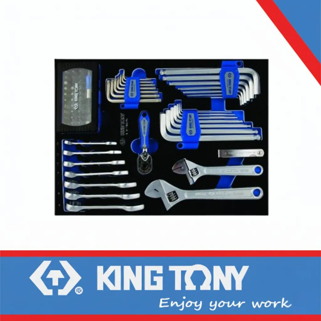 Allen Key Set & Bit & Wrench Eva 90pc King Tony