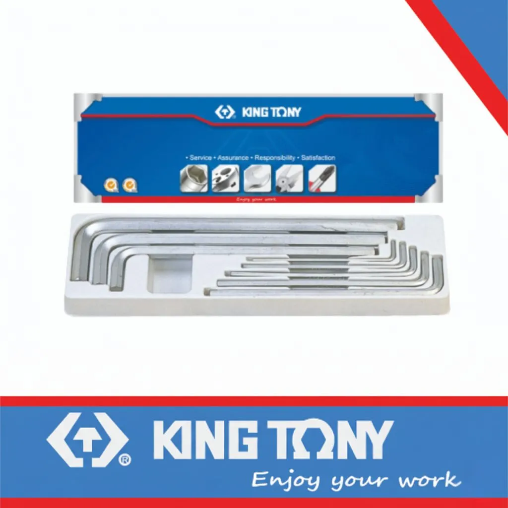 Allen Key Set 3-14mm Extra Long 8pc King Tony