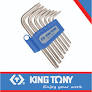 Torx L-Key T10-T40 Set Tamper Proof Standard Length 7pc King Tony