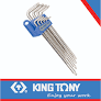 Torx L-Key T10-T50 Set Tamper Proof Extra Long 9pc King Tony