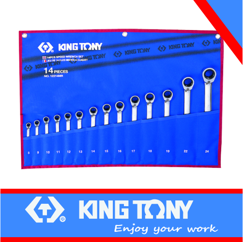 Spanner Set Speed Wrench Metric 12pc King Tony