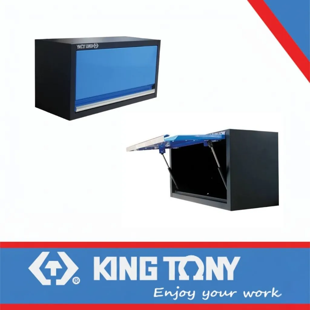 Cabinet Storage Wall Black/Grey King Tony