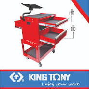 [87442-3B] Tool Trolley Reversible Drawer Ball Bearing King Tony