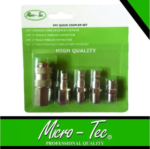 [AH010501] Quick Coupler Set 1/4' 5pc Micro-Tec