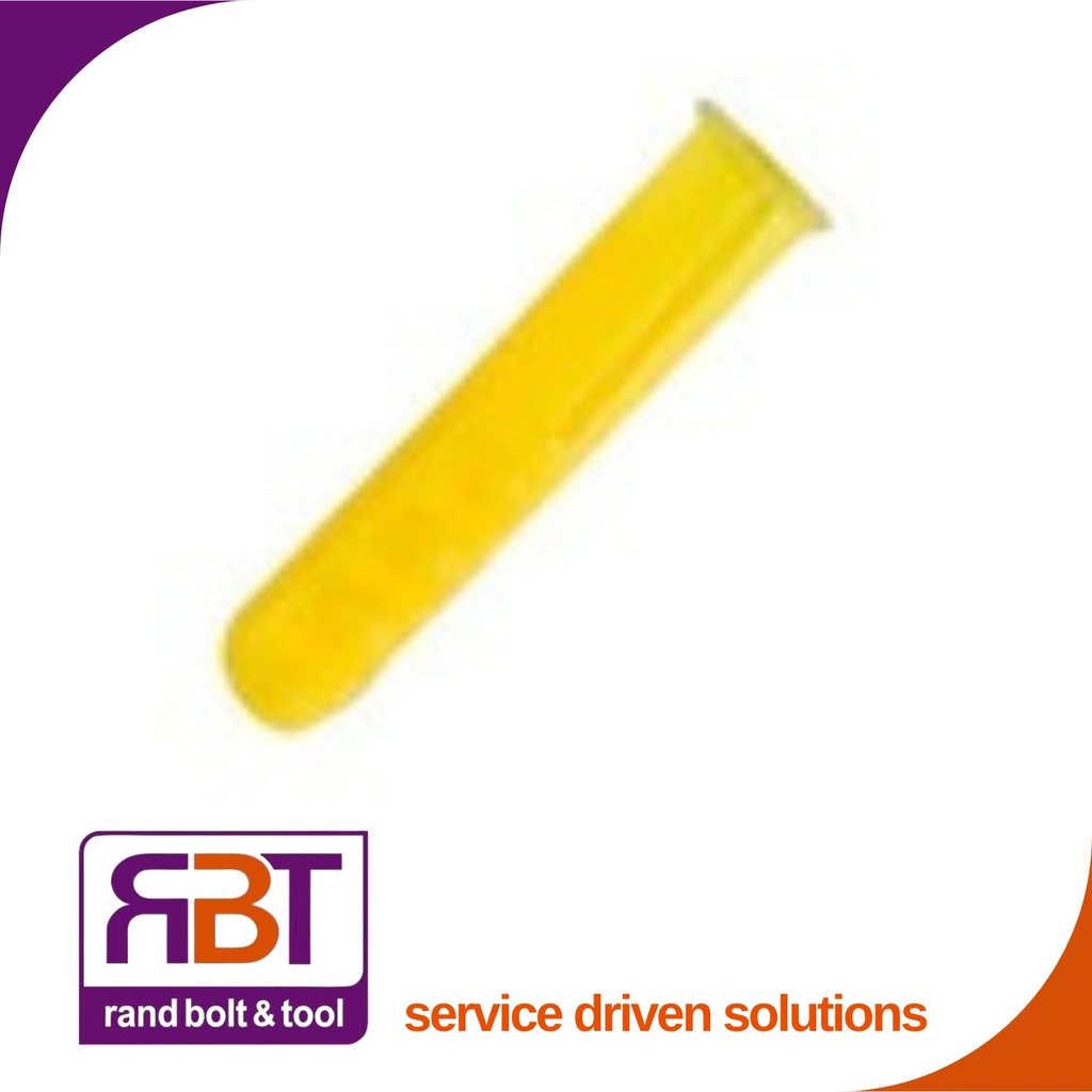 [88500PYELLOW] Plastic Plug Yellow 5mm