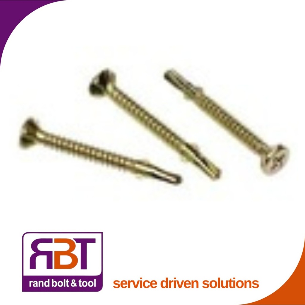 SDS 12 x 45 Csk Wing Yellow Passivated