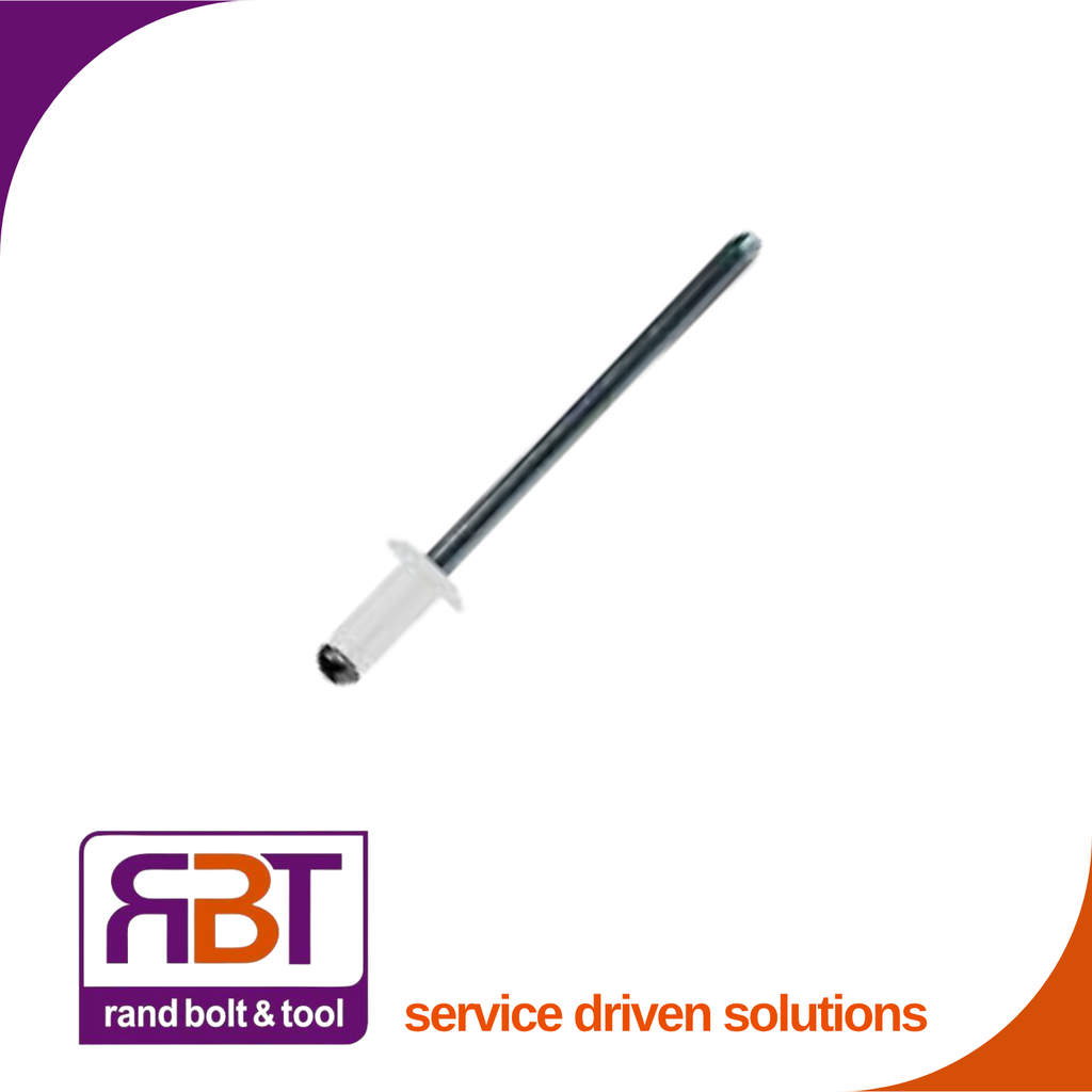 Pop Rivet 4.8 x 10 Alu-Stl/Mdr White (8.5-11.5)