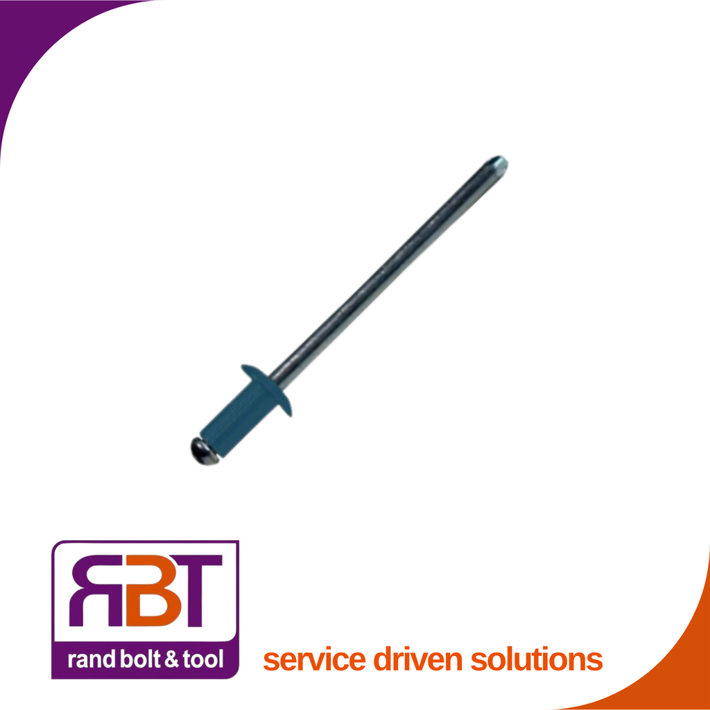 Pop Rivet 4.8 x 10 Alu-Stl/Mdr Blue (8.5-11.5)