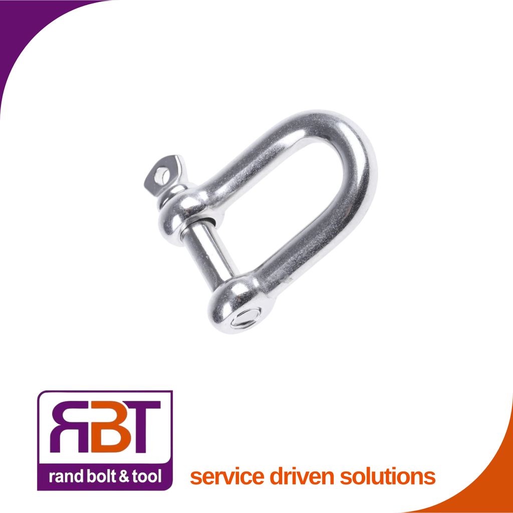 [82101Z8] D-Shackle 8mm Zinc Plated