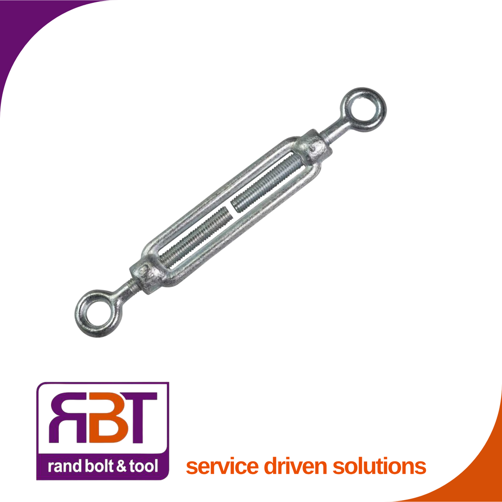 Turn Buckle 16mm Eye Hook Zinc Plated