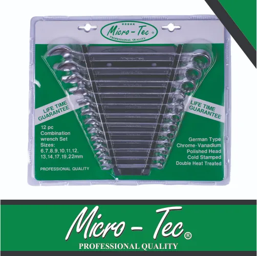 [MIC120] Combination Wrench Set 6-22mm Micro-Tec
