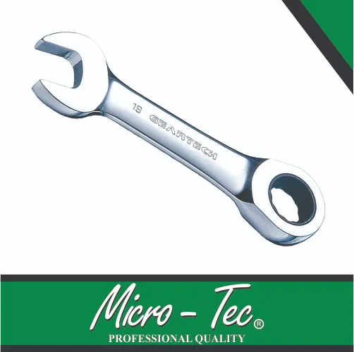 [GLM0016M] Combination 16mm Wrench Ratchet Type Stubby Micro-Tec