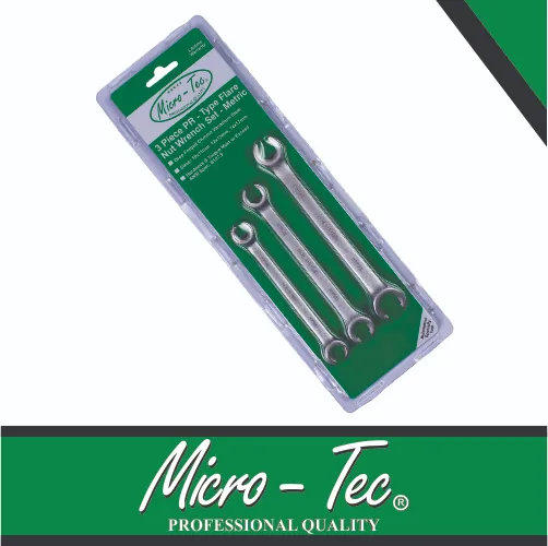 [I060116] Flare Nut Wrench Set 10-17mm 3pc Micro-Tec