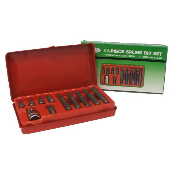 [I101267] Spline Bit Set 11pc Micro-Tec