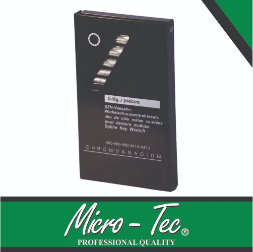 [I5501] Spline Allen Key 5-12mm Set 5pc Micro-Tec