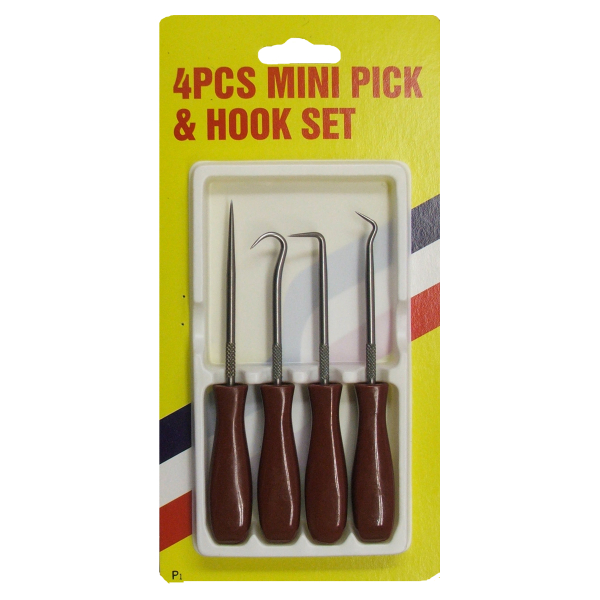 [M004011] Auto Tool Pick and Hook Set 4pc Micro-Tec