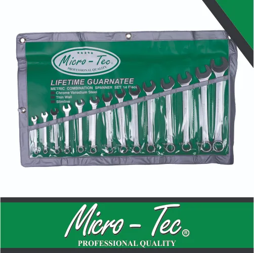 [MIC140] Spanner Set Combination 6-21mm 14pc Micro-Tec