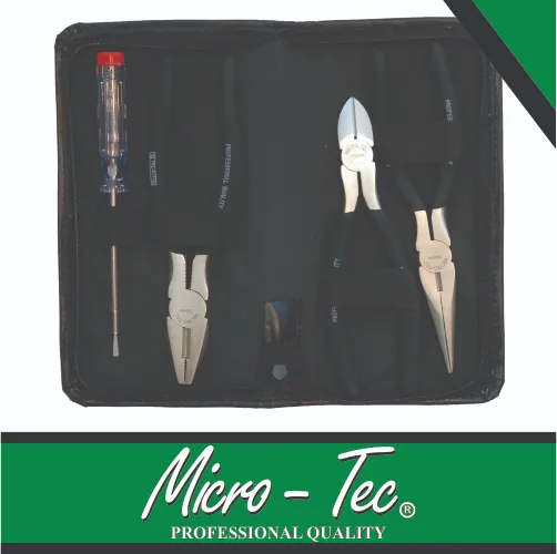 [MSU-600] Plier Set 150mm 4pc Pouch Micro-Tec