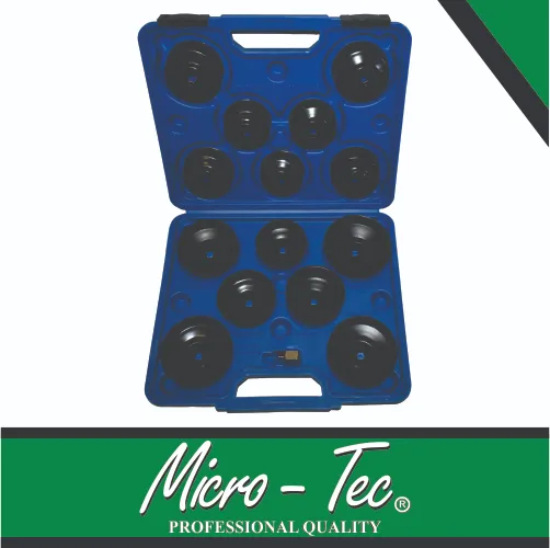 [MT751038] Auto Kit Oil Filter Cup Type 15pc Micro-Tec