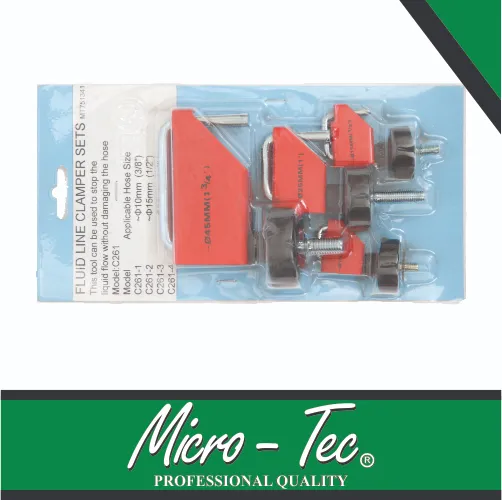 [MT751341] Auto Kit Fluid Line Clamp 4pc Micro-Tec