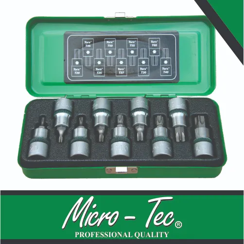 [MTBS9] Socket Set 1/2dr T20-T60 Torx 9pc Micro-Tec