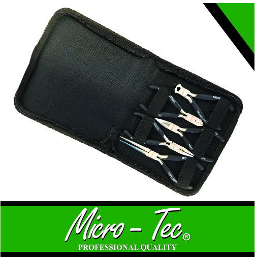 [S505] Plier Set Mini Precision 5pc Micro-Tec