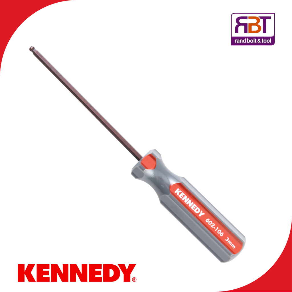 [KEN6021060K] Screwdriver Allen Key 3mm Ball Point Kennedy