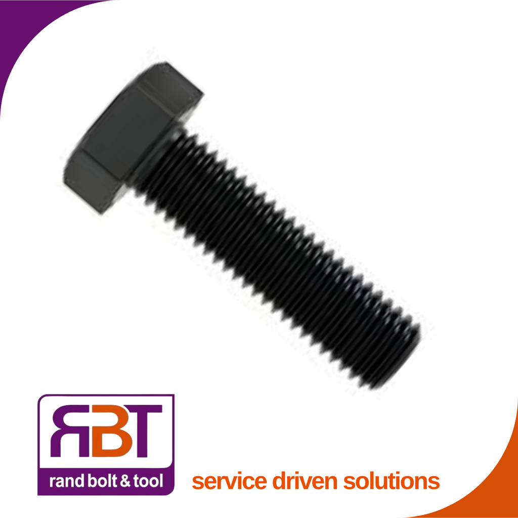 Set Screw M20 x 1.5 x 70mm Metric Fine Black Gr.10.9 DIN 961  