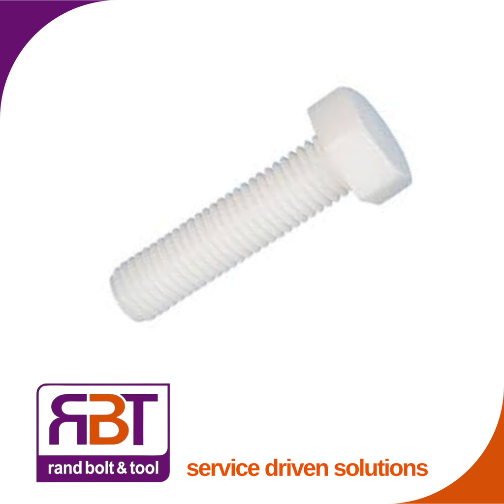 [933N825] Set Screw M8 x 25mm Nylon DIN 933   