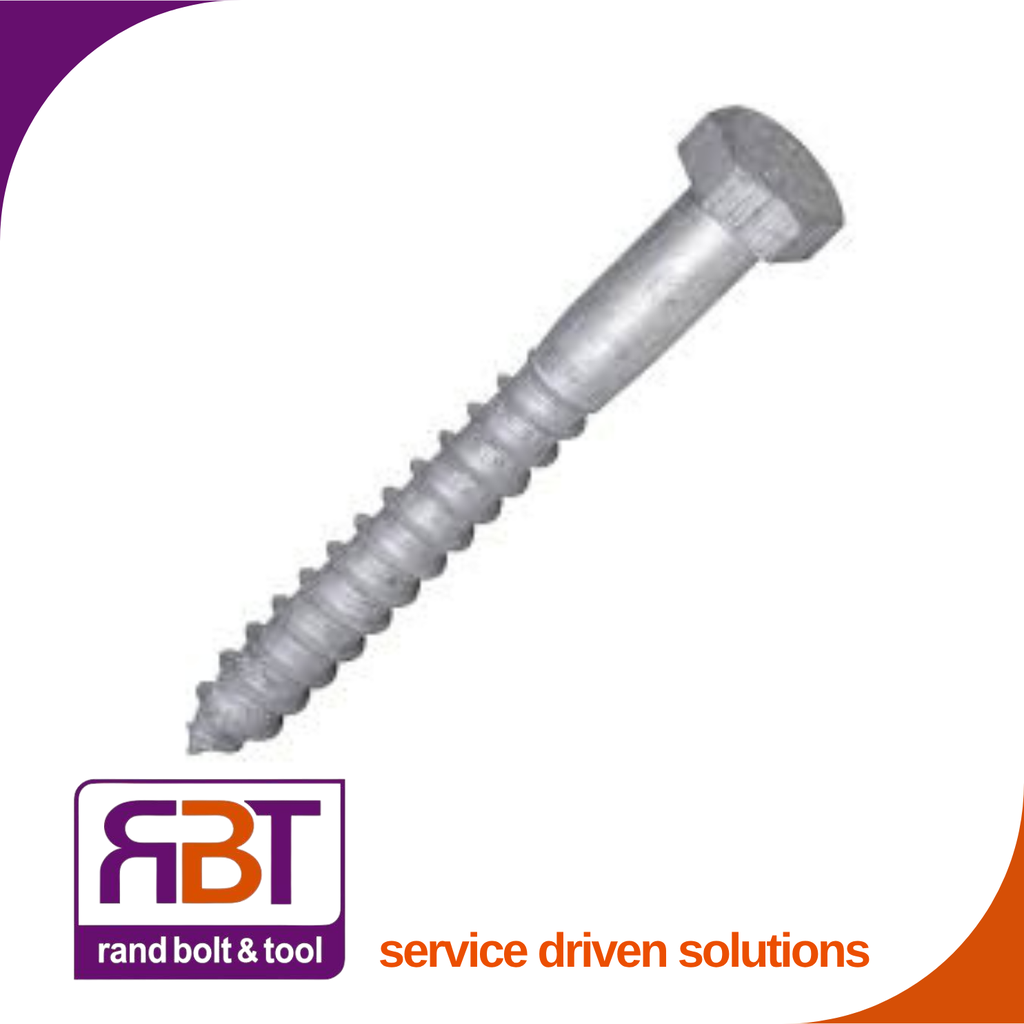 Coach Screw 10 x 60 Hot Dip Galvanized Gr.4 DIN 571 