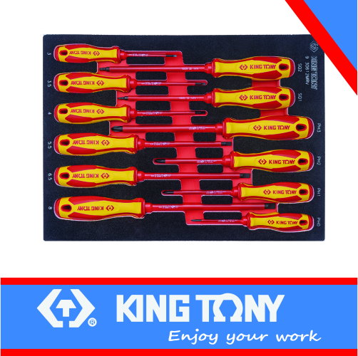 [9-30612MRV] 12pc Vde Insulated Screwdriver Set Eva King Tony