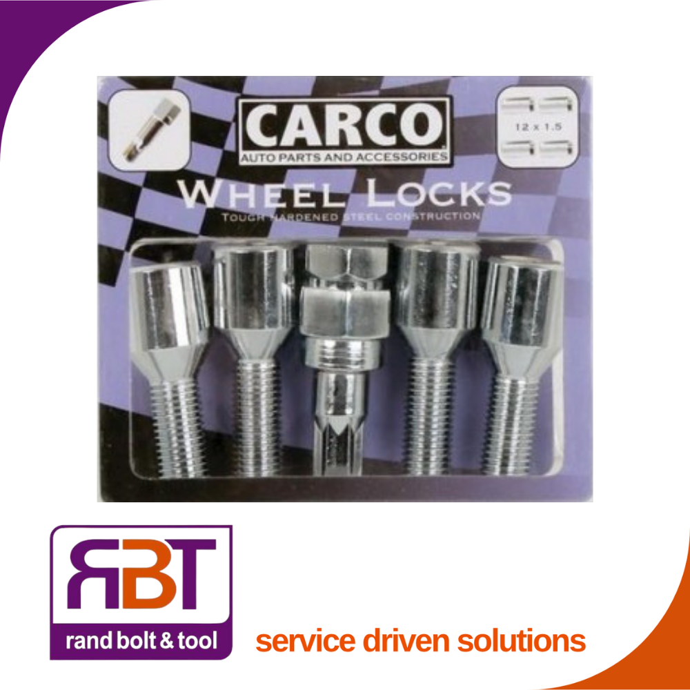 Wheel Lock Tuner Bolt Set M14 x 1.5 x 30mm 