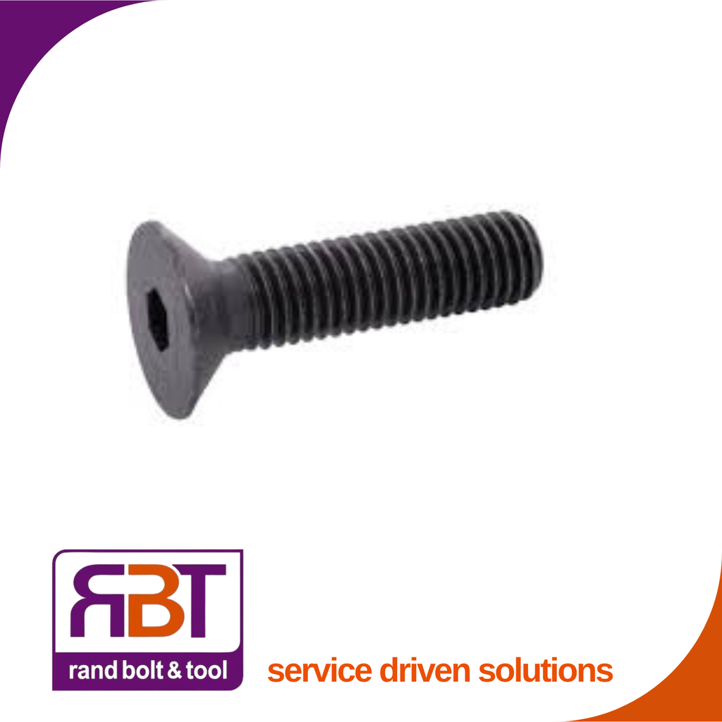 Countersunk Cap M10 x 1.25 x 30mm Metric Fine Black Gr.10.9 DIN 7991 