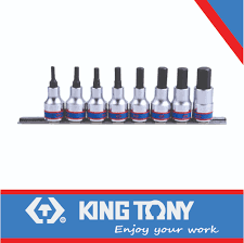 Socket Set 3/8dr Hex 3-12mm Rail King Tony