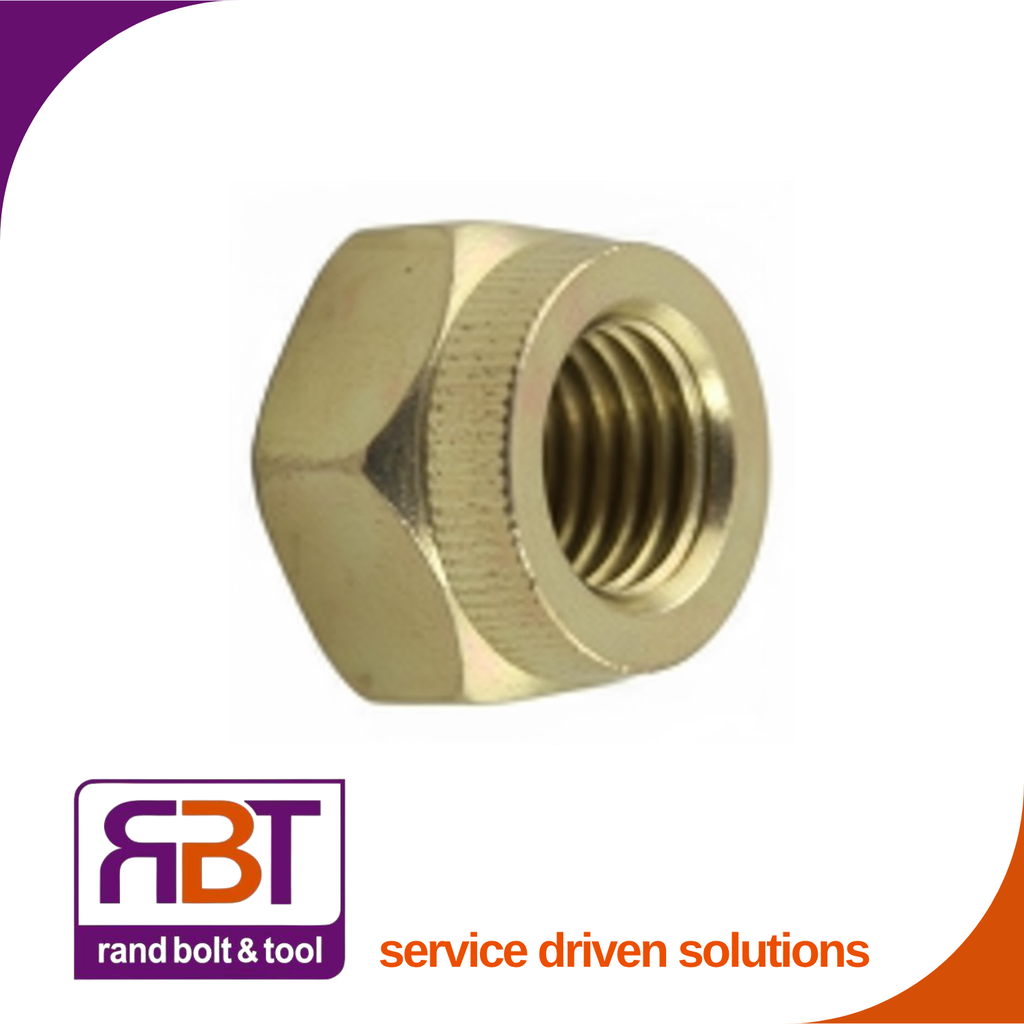 Clevelock Nut M30 x 3.5 Yellow Passivated Gr.6 DIN 980 