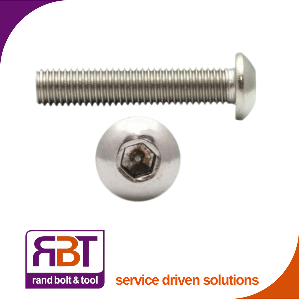 Button Head Cap M8 x 20mm Zinc Plated Gr.10.9 DIN 7380 