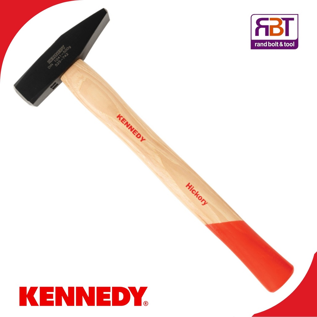 Hammer Machinist 0.5kg Wooden Handle Kennedy