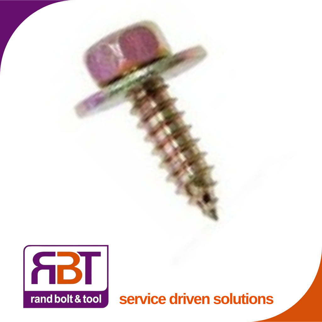 Fender Screw 10 x 19 Yellow Passivated DIN 7976   