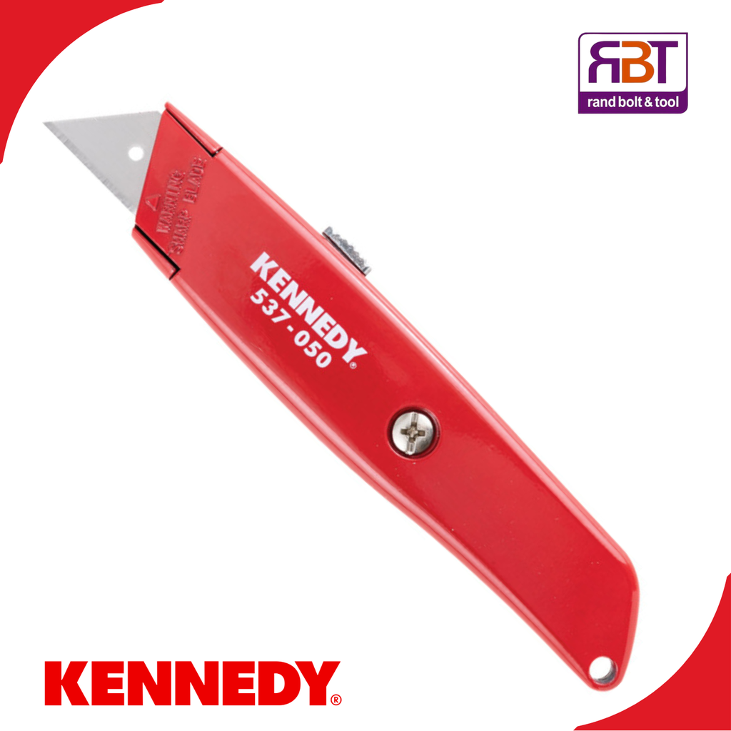 [KEN5370500K] Retractable Trimming Knife Steel Blade Kennedy