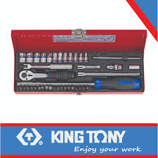 Socket Set 1/4dr With Bits 4-13mm 39pc 6pt King Tony