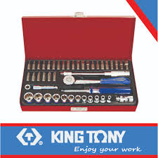 Socket Bits 1/4 Metric 4-13mm 6P 45pc King Tony