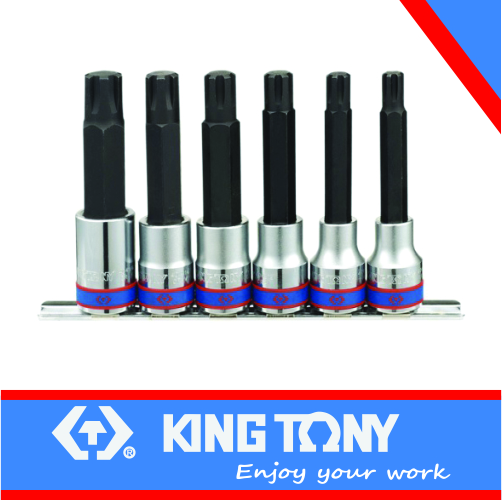 Socket Set 6PC 1/2″ Ribe 9-16mm King Tony