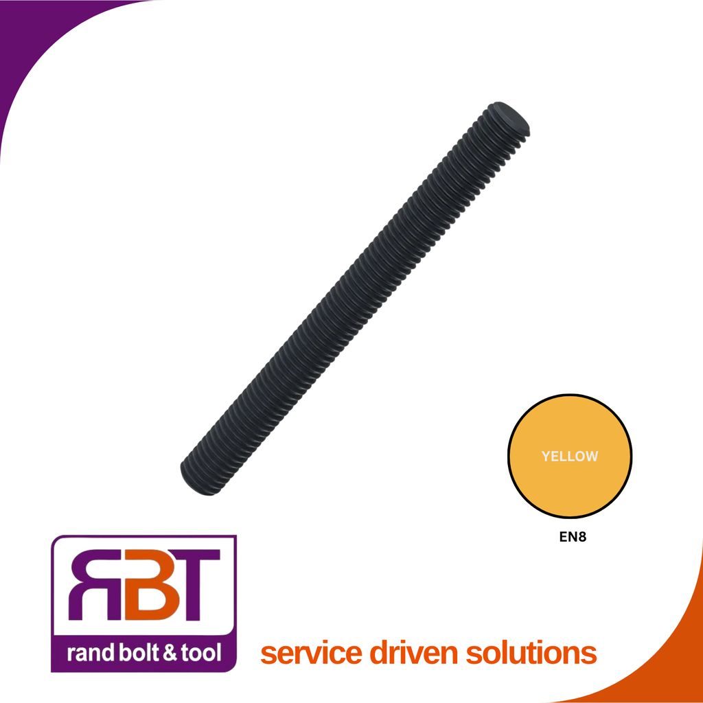 Threaded Rod M56 x 3m Black En.8 DIN 976