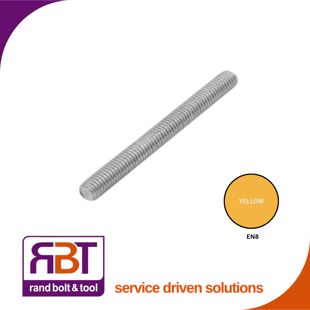 Threaded Rod M33 x 1m Hot Dip Galvanized En.8 DIN 976