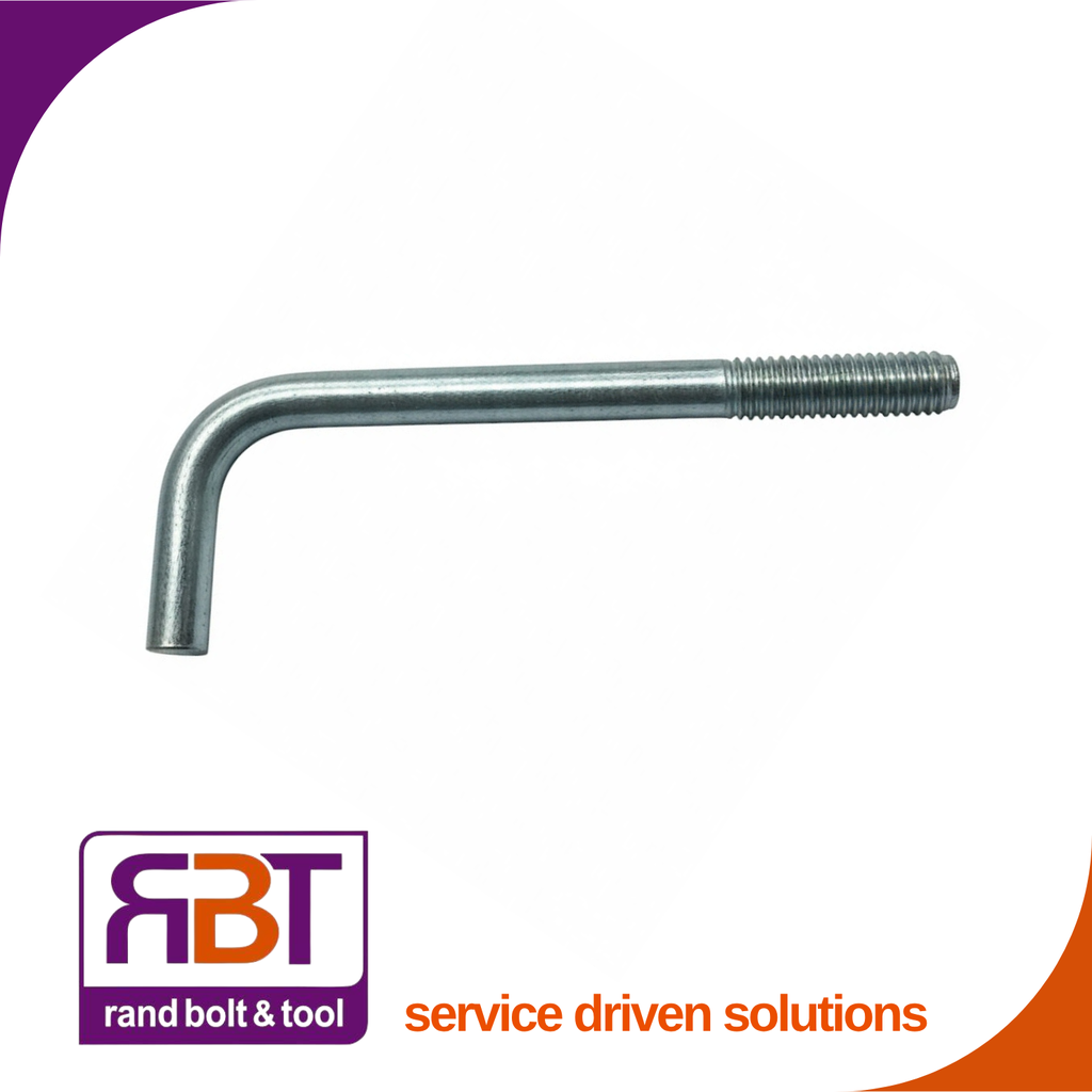 Foundation Bolt M16 x 100 x 500mm Zp Gr.4